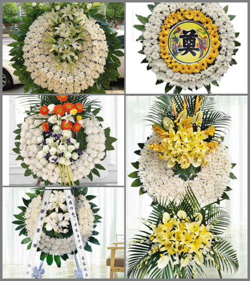 山东青岛莱西市马连庄镇夭山屯村花圈速递